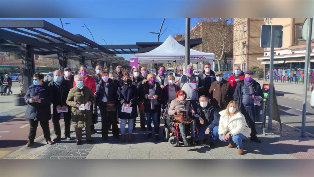 La formación visitará todos los distritos mostoleños con mesas informativas