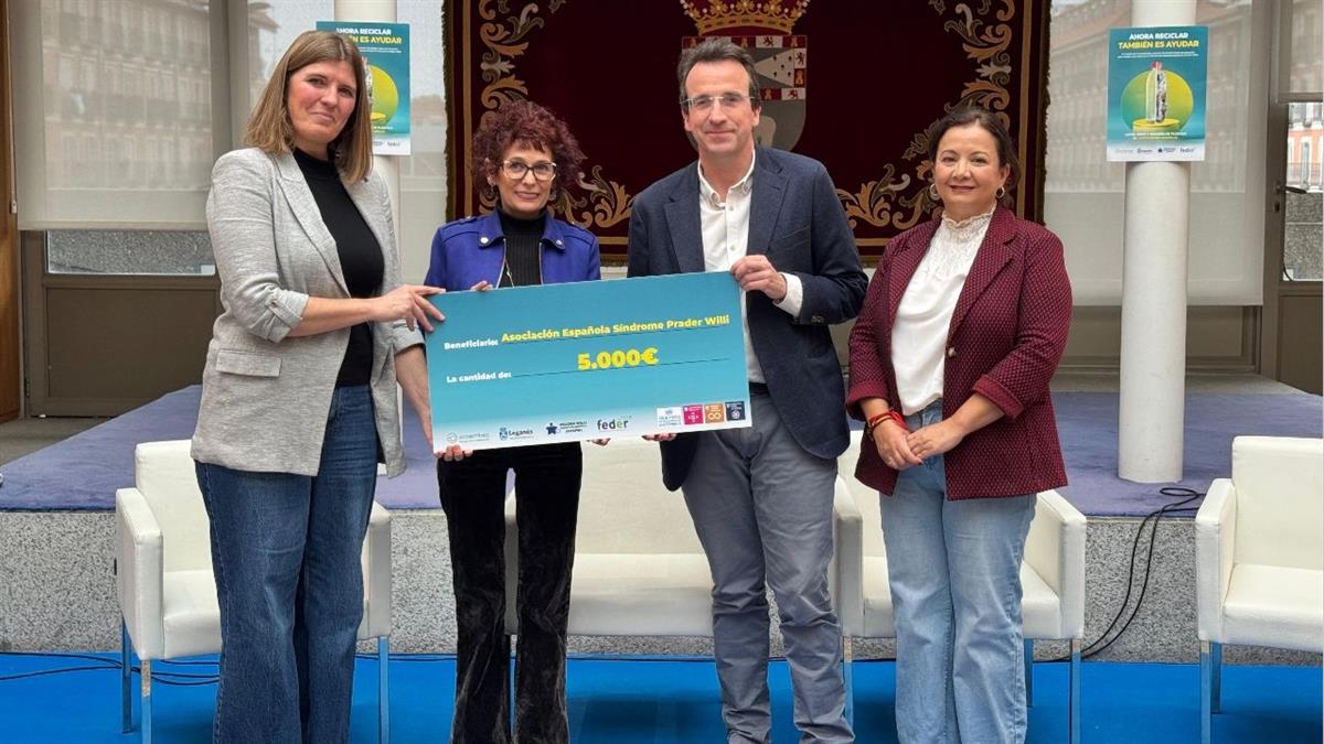 La iniciativa, de carácter medioambiental, ha concluido con el reciclaje de casi 10.000 kilos de envases de plástico en Leganés Norte 
