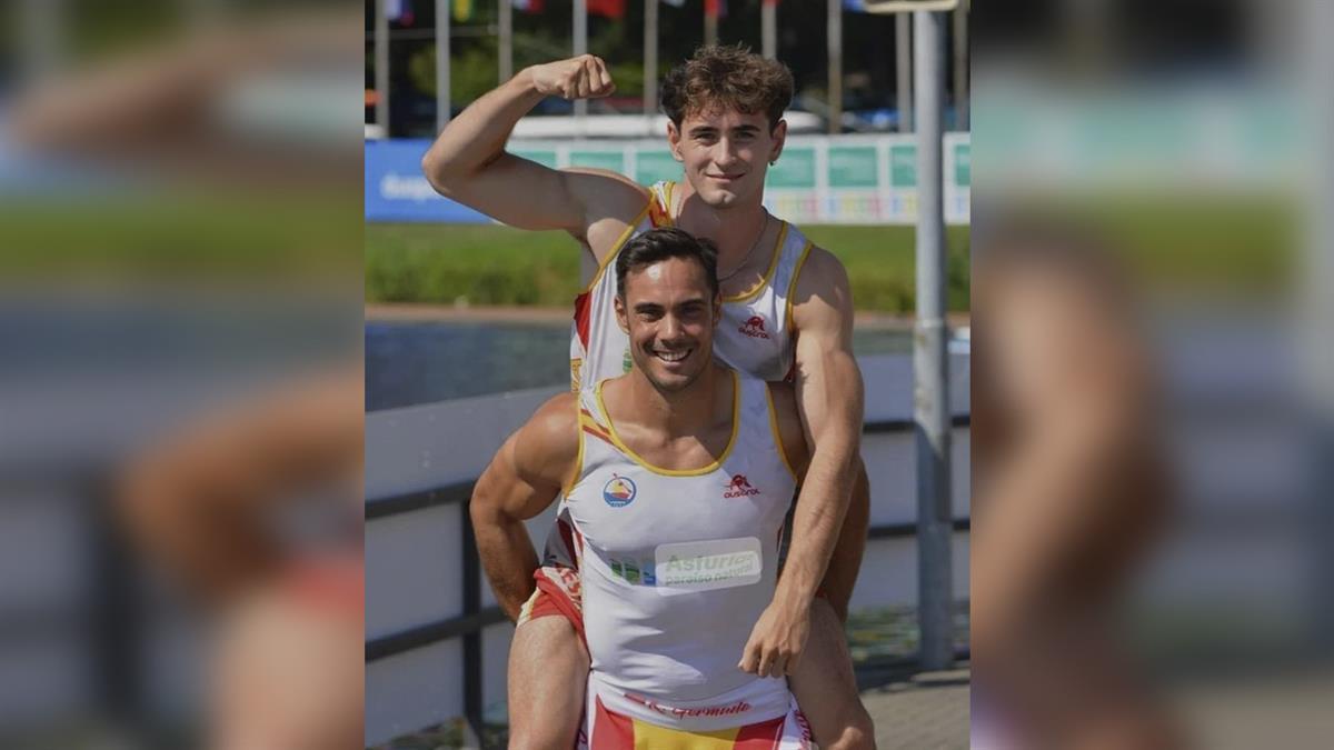 El ribereño y su compañero, Rodrigo Germade, alcanzaron el tercer puesto en K2 500