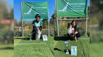 Mar González, con Shesat, y Ana Barbé, con Acis, han ganado el Campeonato Regional de Agility