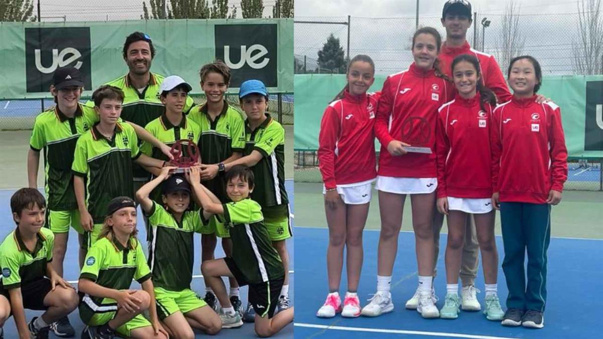 En la categoría alevín por equipos 