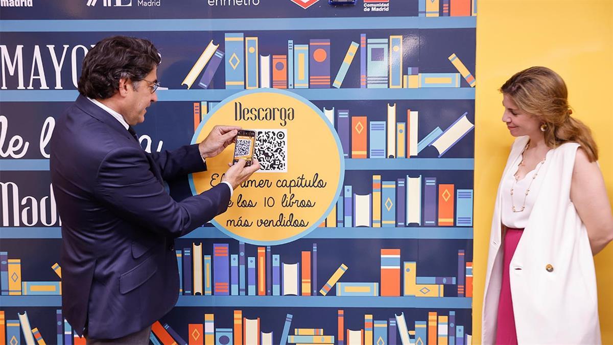 A través de un código QR que encontrarán en la biblioteca virtual de las estaciones más cercanas a El Parque de El Retiro