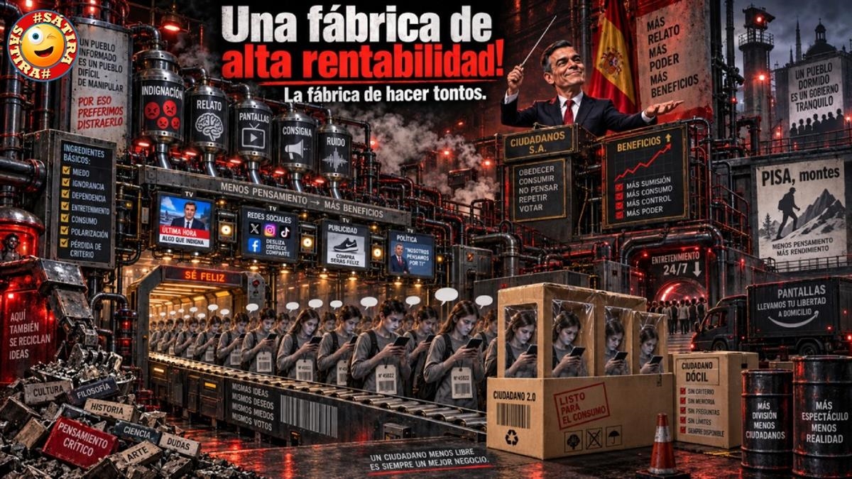 La imagen del bombo de Broncano tiene algo de metáfora nacional, un país entero siguiendo el ritmo