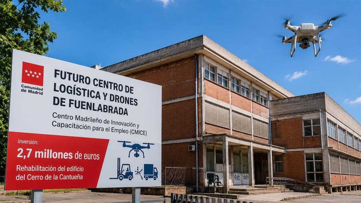 El edificio del Cerro de la Cantueña será rehabilitado para albergar un Centro Madrileño de Innovación y Capacitación para el Empleo