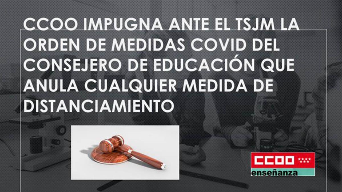 El sindicato ha pedido al TSJM que obligue al Gobierno regional a que se cumpla la distancia de 1,2 metros 
