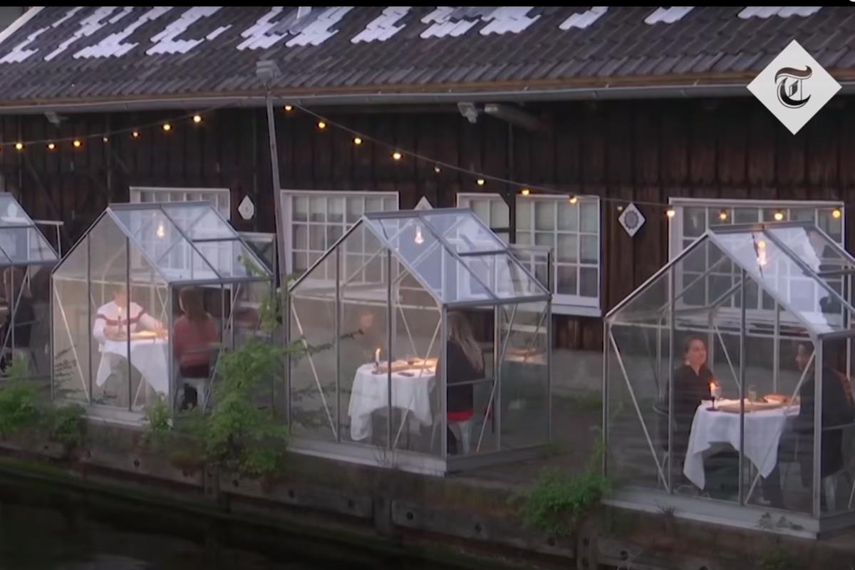 Los restaurantes innovan en busca de una solución al distanciamiento social