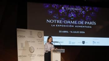 Notre-Dame de París. La exposición aumentada, estará abierta al público en este espacio del Área de Cultura, Turismo y Deporte del 25 de abril al 14 de julio
