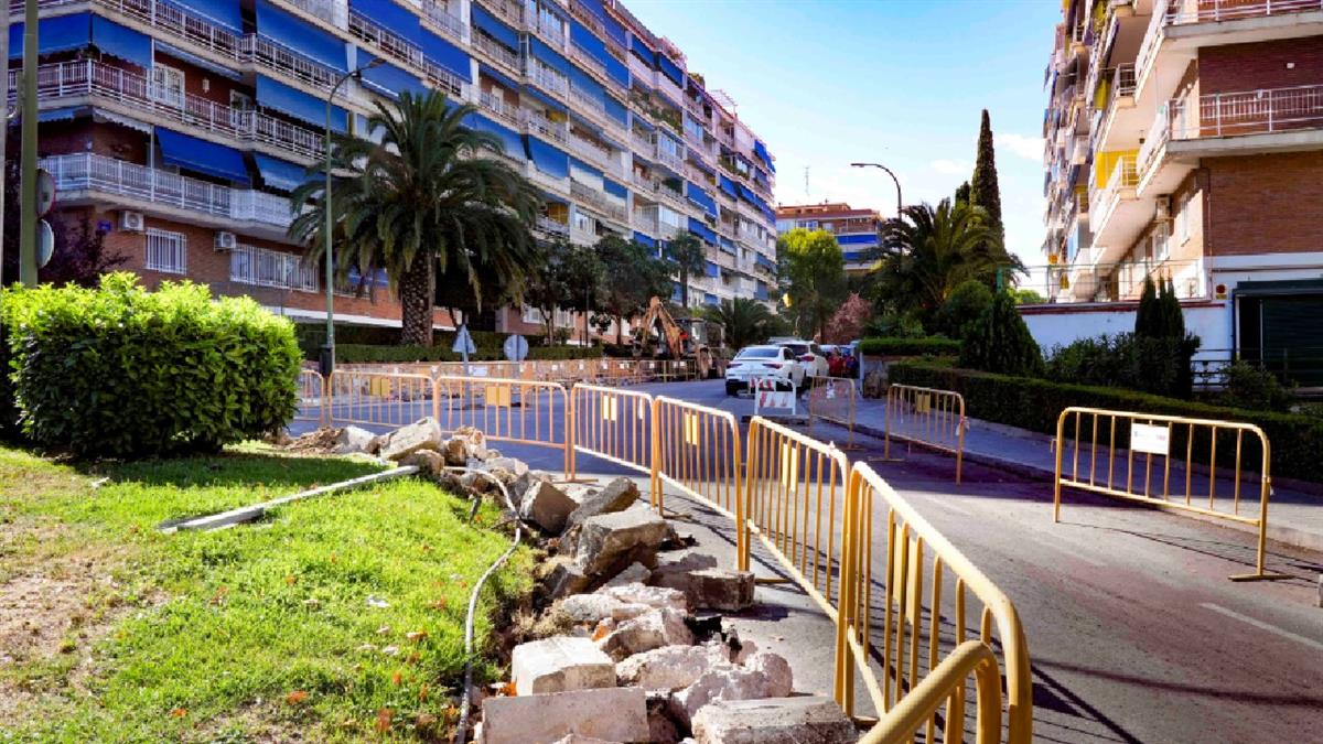 Continúan las obras de remodelación del Paseo de Goya para mejorar la accesibilidad