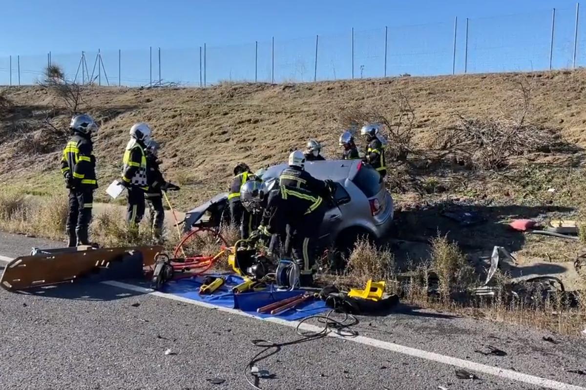Se ha producido en la M-419, aunque se desconocen por ahora las causas del accidente