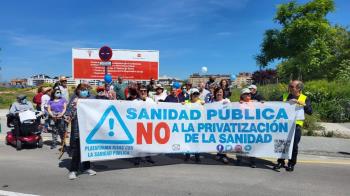 Plataformas y clubes de ciclistas salen a las calles reivindicando su "derecho a la Sanidad cien por cien pública"