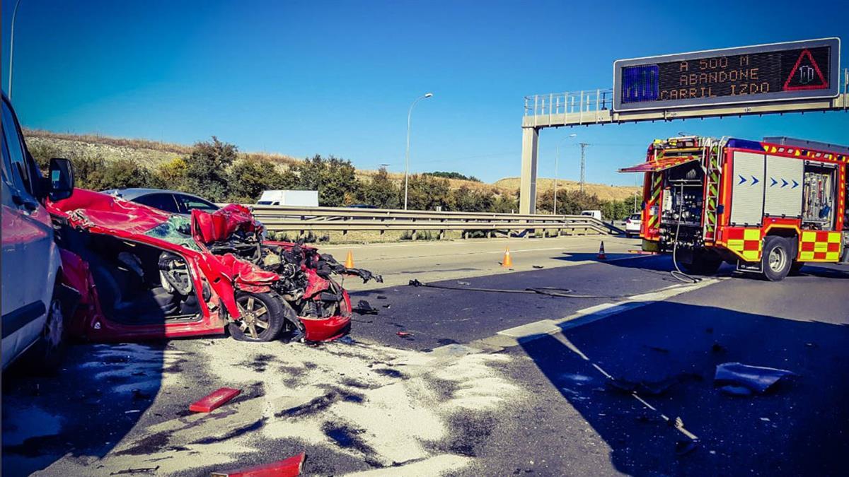El suceso se produjo a la altura del municipio de Getafe 