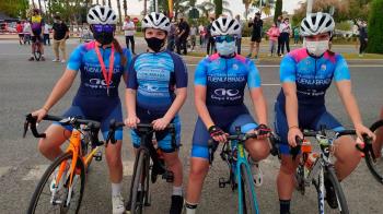 Ha sido una de las cuatro representantes de Fuenlabrada en la competición de ciclismo