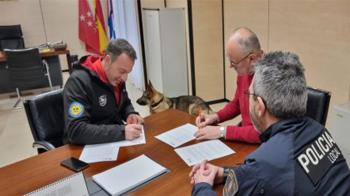 Villalbilla refuerza su seguridad en casos de desaparición de personas con la colaboración de equipos caninos de localización y rescate