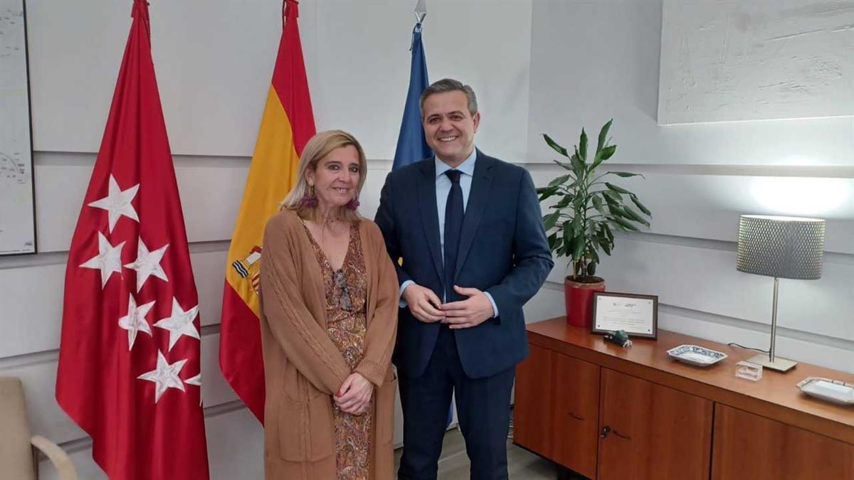 Tras una reunión mantenida con el consejero de Vivienda, Transportes e Infraestructuras de la Comunidad de Madrid