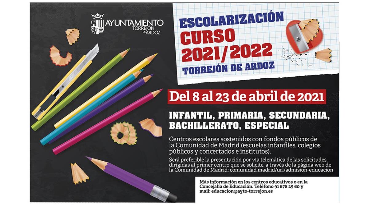 Hasta el 23 de abril permanecerá abierto el periodo de escolarización en las escuelas infantiles, colegios públicos y concertados y en los institutos de la Comunidad de Madrid