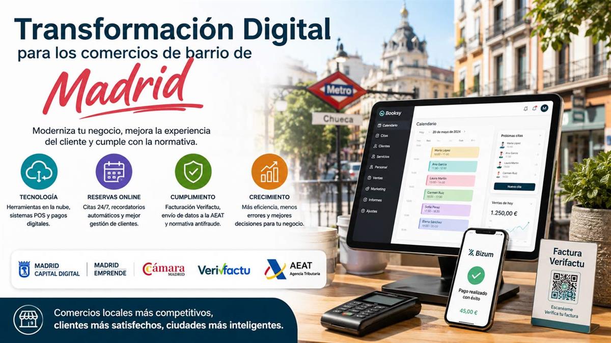 Los comercios de barrio de Madrid están modernizando sus operaciones y automatizando el cumplimiento de sus obligaciones fiscales 