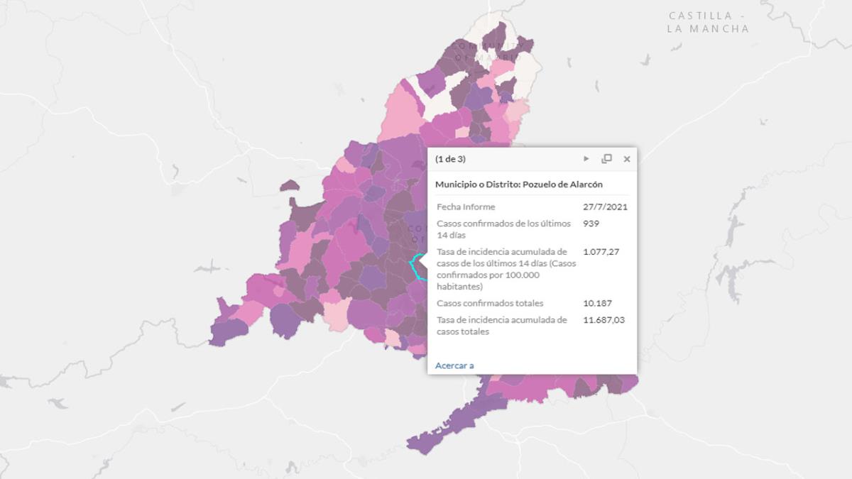 La incidencia acumulada tiene prácticamente las mismas cifras que la segunda ola del año pasado