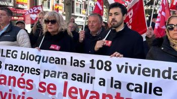 Los socialistas se unieron a la concentración vecinal que se celebró hace unos días en Leganés