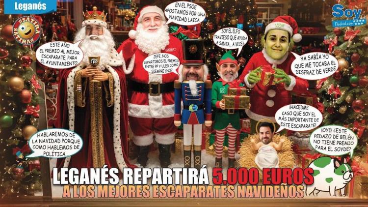 Leganés repartirá 5.000 euros a los mejores escaparates navideños