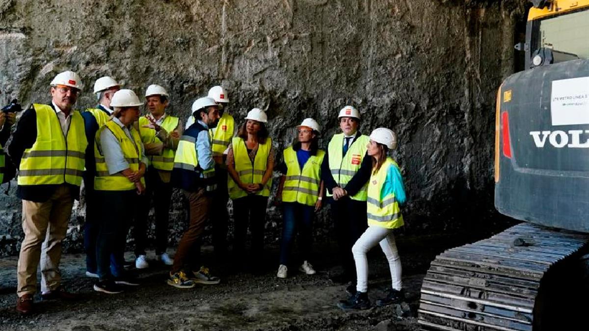 Ayuso ha visitado las obras de prolongación que permitirá llegar desde nuestra ciudad a la Puerta del Sol