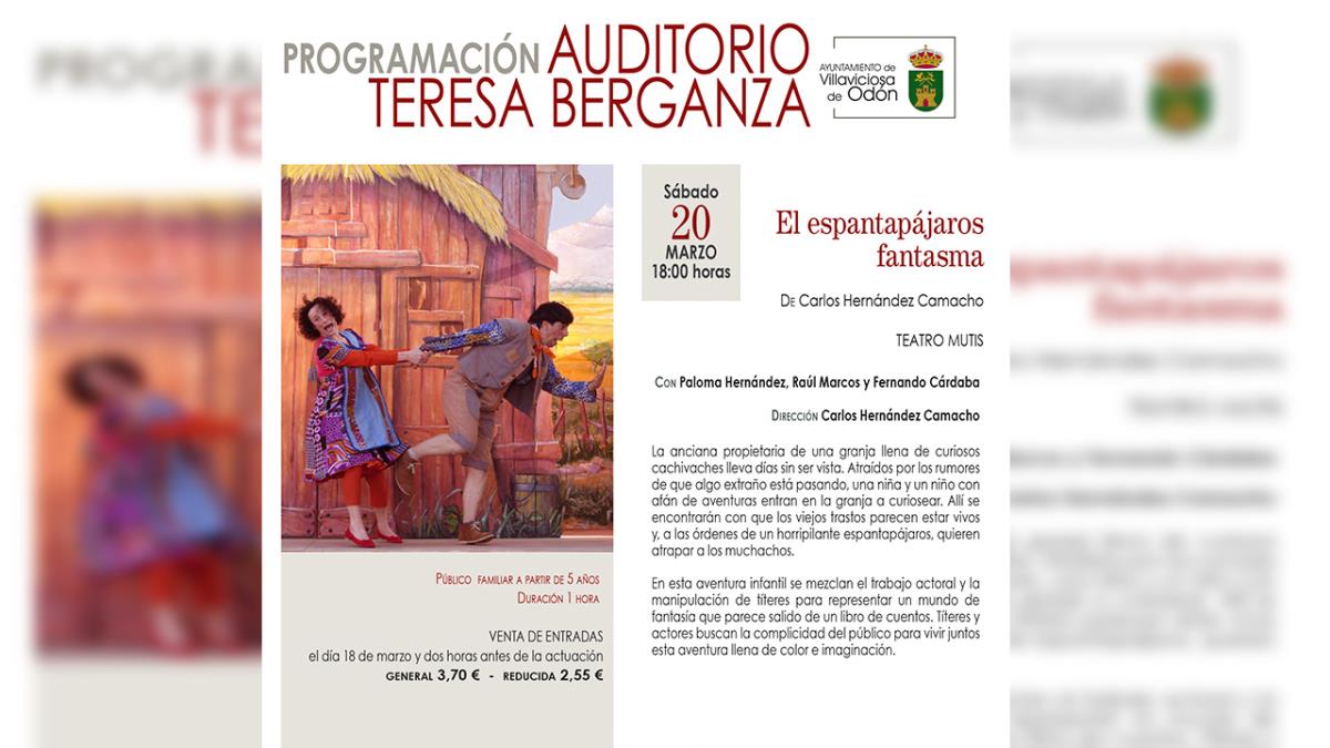 'El espantapájaros fantasma' llega al Auditorio Teresa Berganza