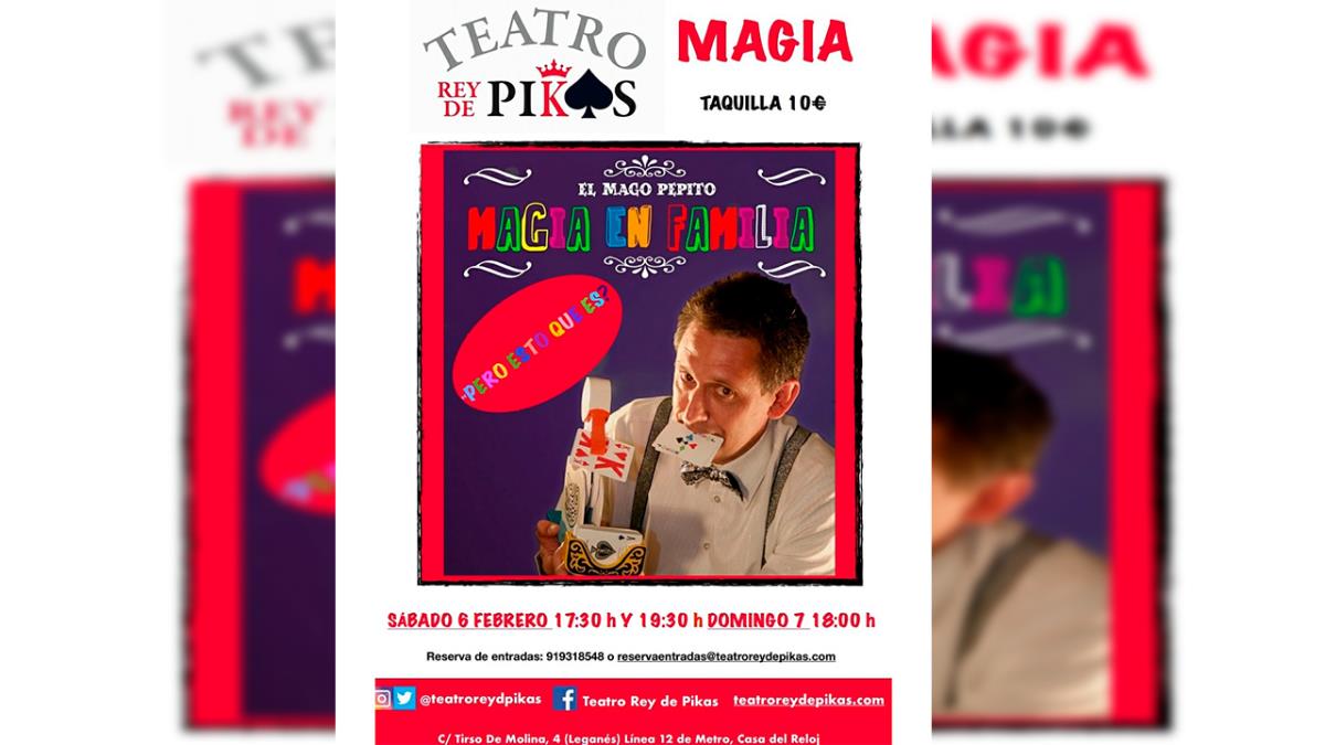 No te pierdas las funciones de magia y teatro infantil que acoge el Teatro Rey de Pikas