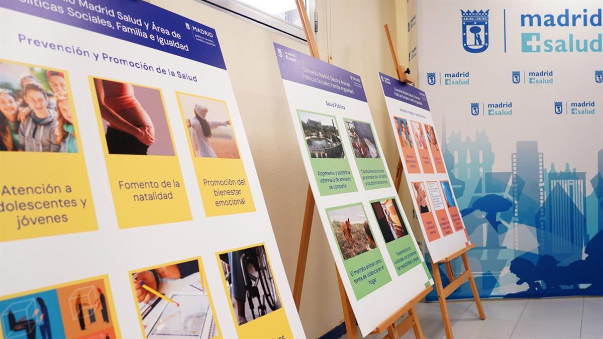 La vicealcaldesa, Inma Sanz, ha presidido, junto a José Fernández, la renovación del convenio entre Madrid Salud y el Área de Políticas Sociales, Familia e Igualdad
