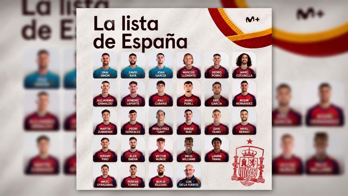 Luis de la Fuente ha hecho oficial al lista para el Mundial 2026 en una convocatoria sin jugadores del Madrid y con tres del Atleti