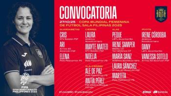 La seleccionadora de fútbol sala, Clàudia Pons, ha hecho oficial la convocatoria