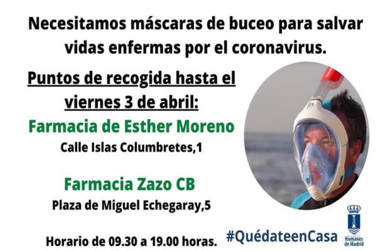 Las máscaras se recogerán durante esta semana en dos farmacias del municipio