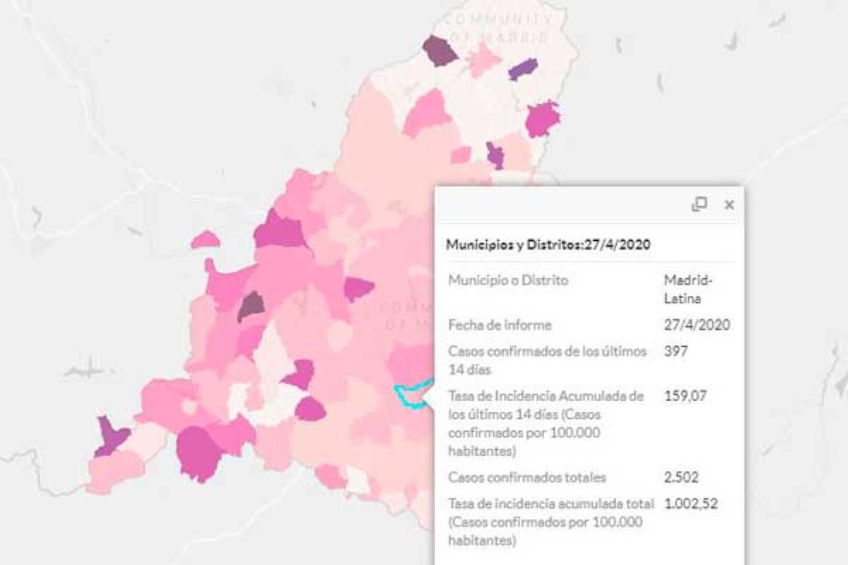 Los distritos de Moratalaz y Fuencarral acumulan el mayor número de casos de Covid-19
