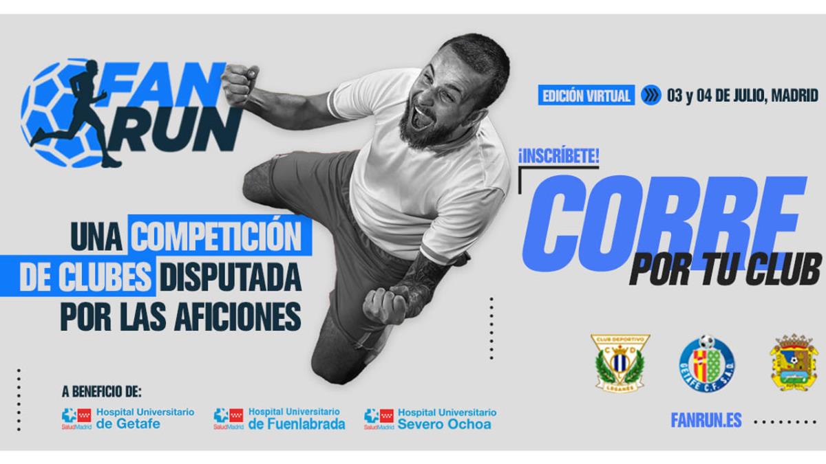 Participa en esta carrera virtual organizada por el Fuenla, el Lega y el Getafe