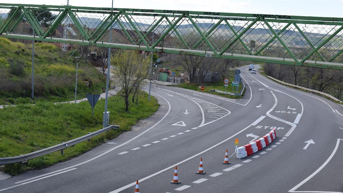 Nuevo corte de tráfico en la calle Camino de la Presa en Mejorada
