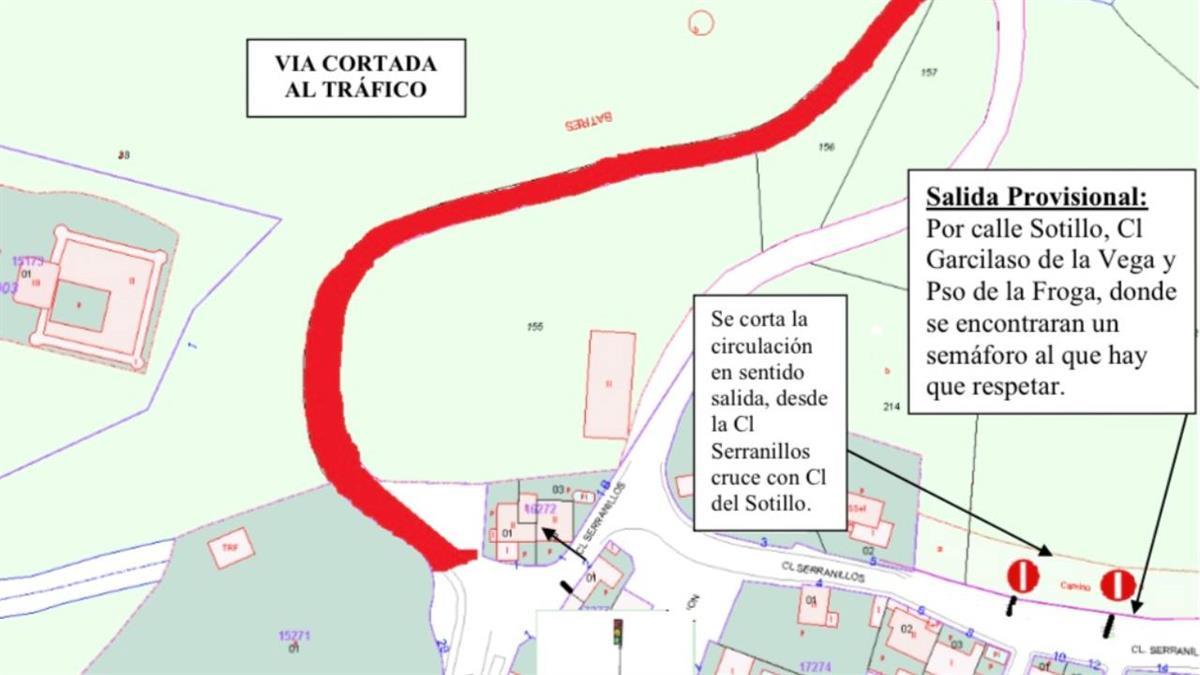 Estarán señalizados y regulados por semáforos portátiles