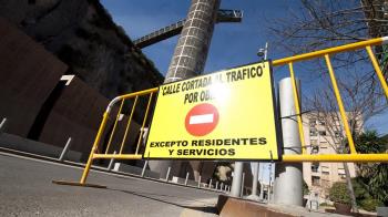 Las obras de rehabilitación afectan a la vía en sentido Plaza de Colón
