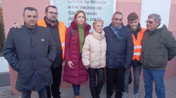 Cristina Maestre, eurodiputada, ha visitado varias de las zonas afectadas por lo ocurrido con la línea 7b de Metro 