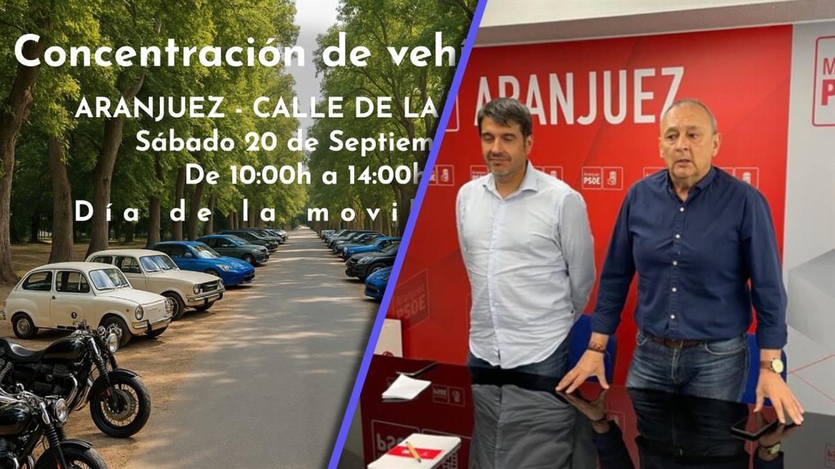 El PSOE denuncia que el único acto que se ha hecho ha sido una exposición de vehículos clásicos