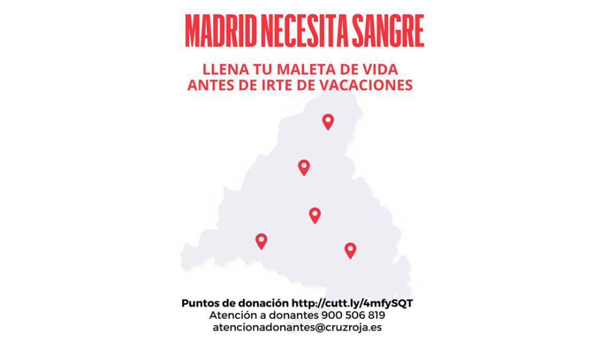 “Llena tu maleta de vida antes de irte de vacaciones” es el lema de esta campaña que arranca con cuatro grupos en alerta roja y caída constante de donaciones. 
