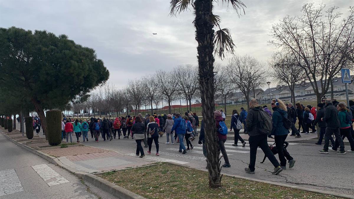 450 se sobrepusieron al frío para caminar juntos por la salud