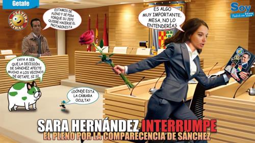 "La alcaldesa ha interrumpido el pleno para irse a escuchar a Sánchez"