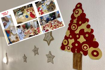 Unos 10 árboles y 70 estrellas alegran los pasillos del centro