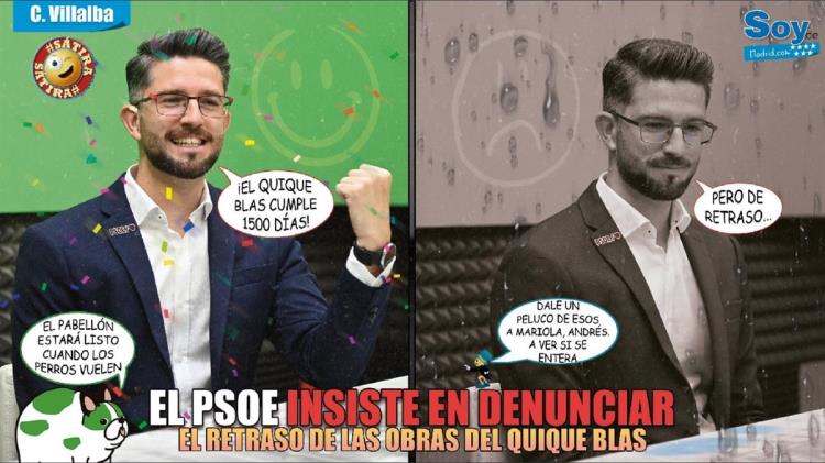 ¡El pabellón Quique Blas cumple 1500 días... de retraso!