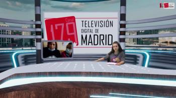 Desde el domicilio de los ancianos, Nani Martínez habla con Televisión de Madrid