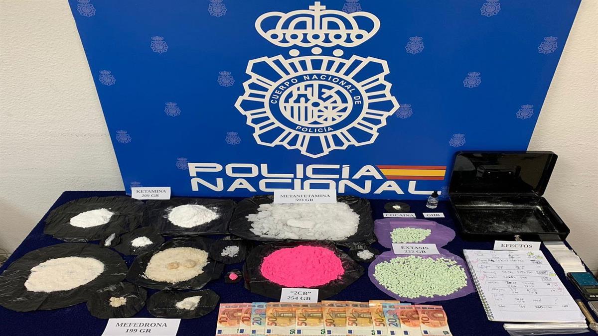 La Policía Nacional ha practicado dos detenciones como presuntos responsables de un delito contra la salud pública 
