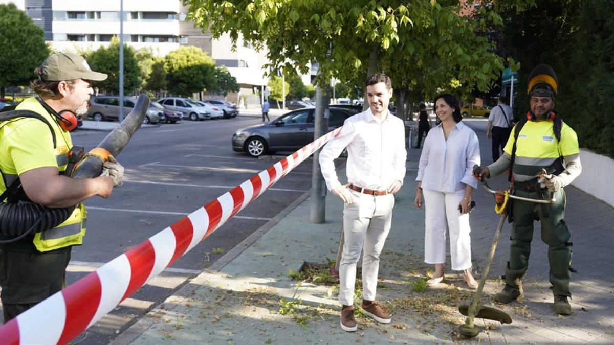 El alcalde, Alejandro Navarro, ha supervisado las labores 