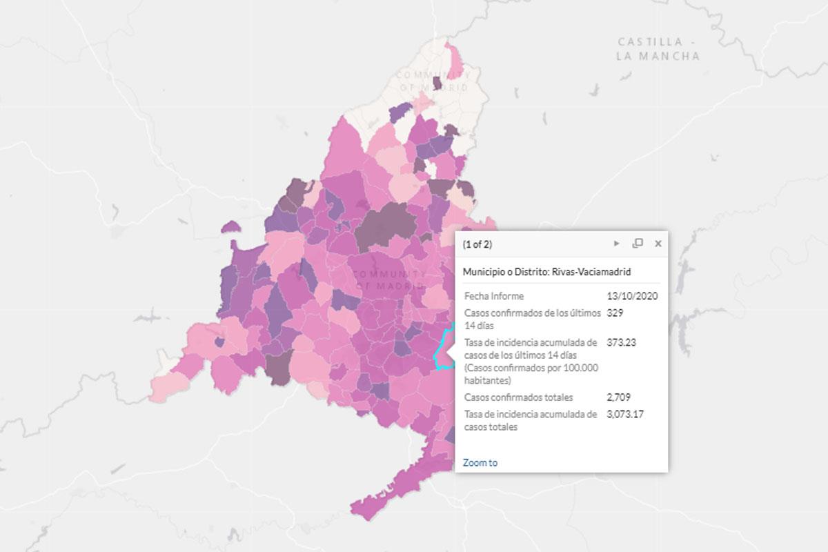 Hay 329 casos confirmados en los últimos 14 días