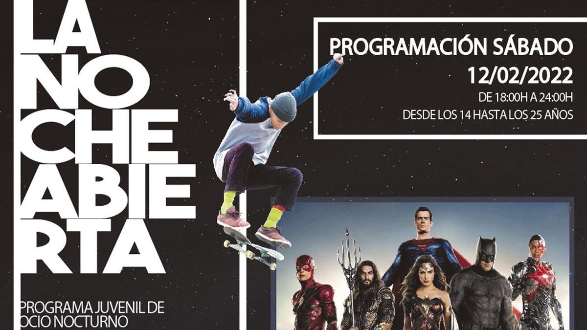 Continúa la programación de "La Noche Abierta" para los jóvenes de la ciudad