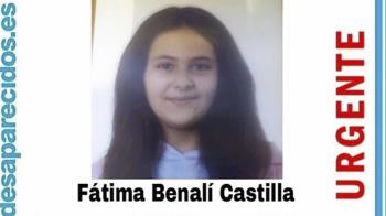 Fátima Benalí Castilla es la segunda menor desaparecida en la ciudad en tan solo 24 horas