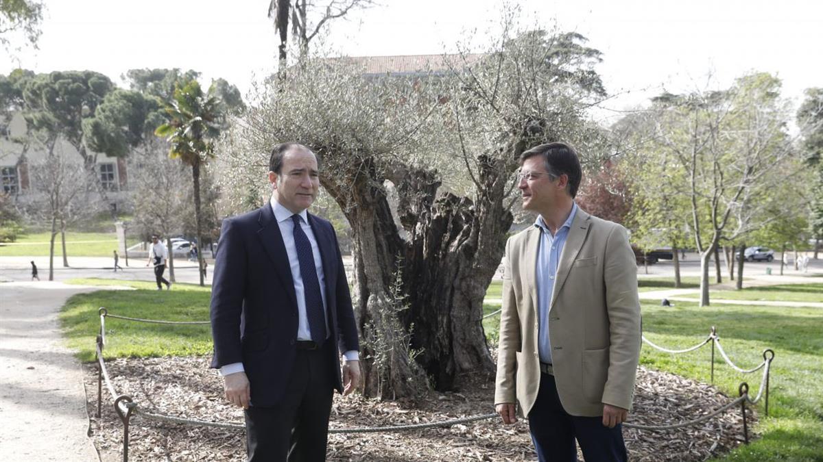 Carabante visita los Jardines de El Buen Retiro en el marco de los actos de este día
