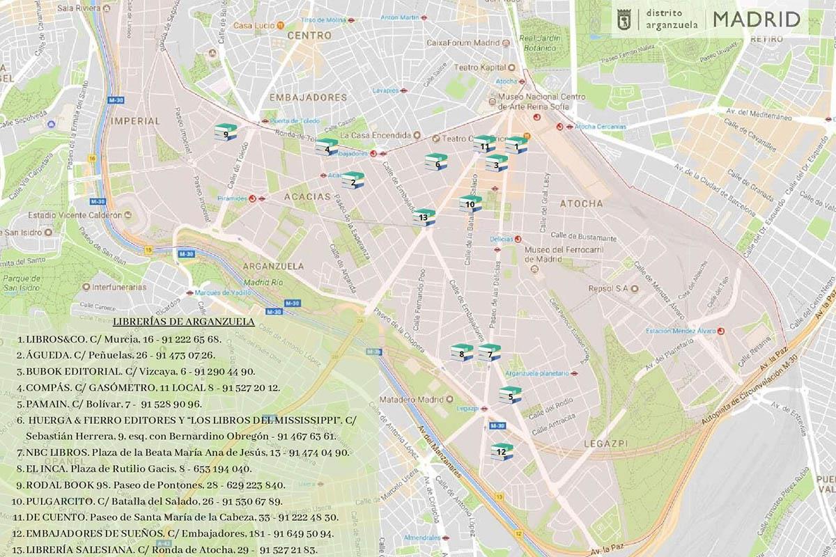 Con puestos en las puertas de las librerías para fomentar la compra de ejemplares